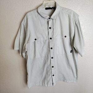 PATAGONIA Fishing Hiking Vented Tropical Flats Shirt Sz L